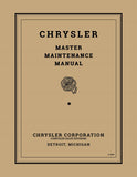 1934-1936 Chrysler Shop Manual - Includes 11x26 inch Wiring Diagrams