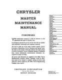 1934-1936 Chrysler Shop Manual - Includes 11x26 inch Wiring Diagrams