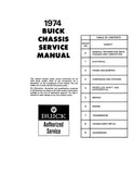 1974 Buick Chassis Service Manual (All Series) - 11x26 in. COLOR Wiring Diagrams