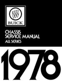 1978 Buick Chassis Service Manual (All Series) - 11x26 in. COLOR Wiring Diagrams