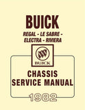 1982 Buick Chassis Service Manual - Includes 11x26 inch COLOR Wiring Diagrams