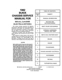 1982 Buick Chassis Service Manual - Includes 11x26 inch COLOR Wiring Diagrams
