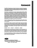 1988 Ford Mustang Thunderbird Mark VII Cougar Shop Manual Set - Volumes B, D & F