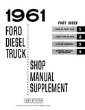 1961 Ford Diesel Truck Shop Manual Supplement to 1961 Ford Truck Shop Manual