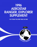 1996 Ford Aerostar, Ranger, Explorer Service Manual Supplement to Service Manual
