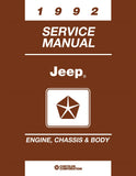 1992 Jeep Shop Manual - 2 Volumes