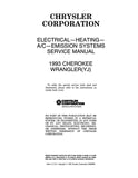 1993 Jeep Wrangler & Cherokee Shop Manual - 2 Volumes