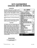 1979 Oldsmobile Service Manual - Includes 11x26 inch COLOR Wiring Diagrams