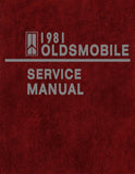1981 Oldsmobile Service Manual - Cutlass, Delta 88, 98, Toronado